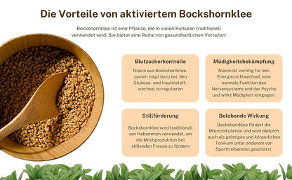 BOCKSHORNKLEE AKTIVIERT - BIO VEGAN KAPSELN