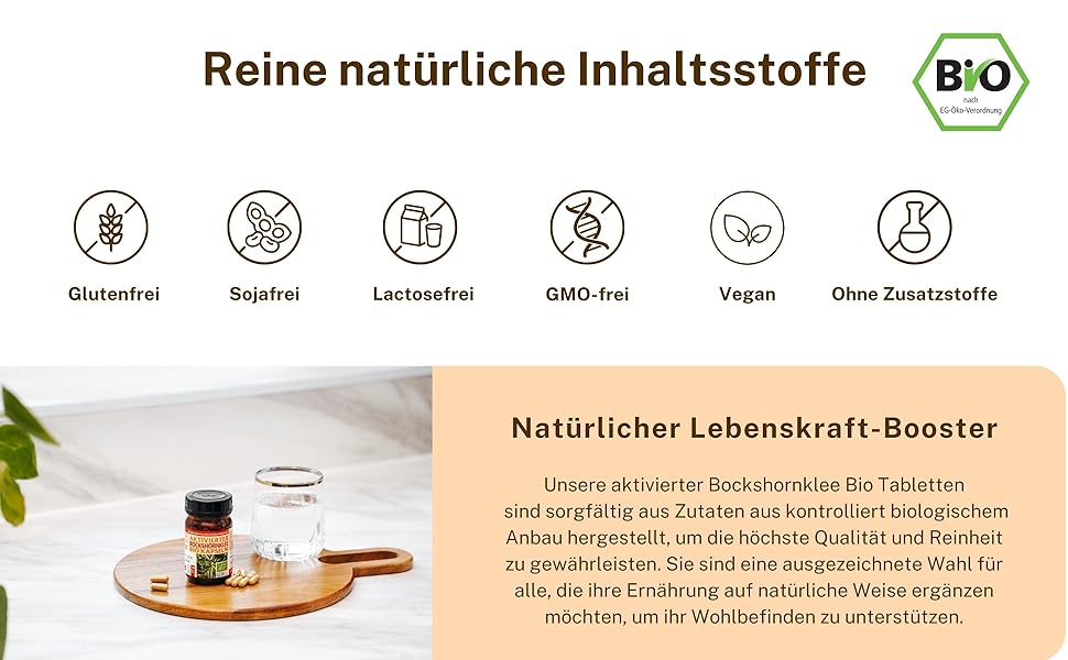 BOCKSHORNKLEE AKTIVIERT - BIO VEGAN KAPSELN